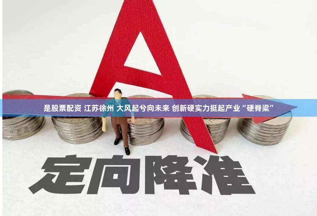 是股票配资 江苏徐州 大风起兮向未来 创新硬实力挺起产业“硬脊梁”